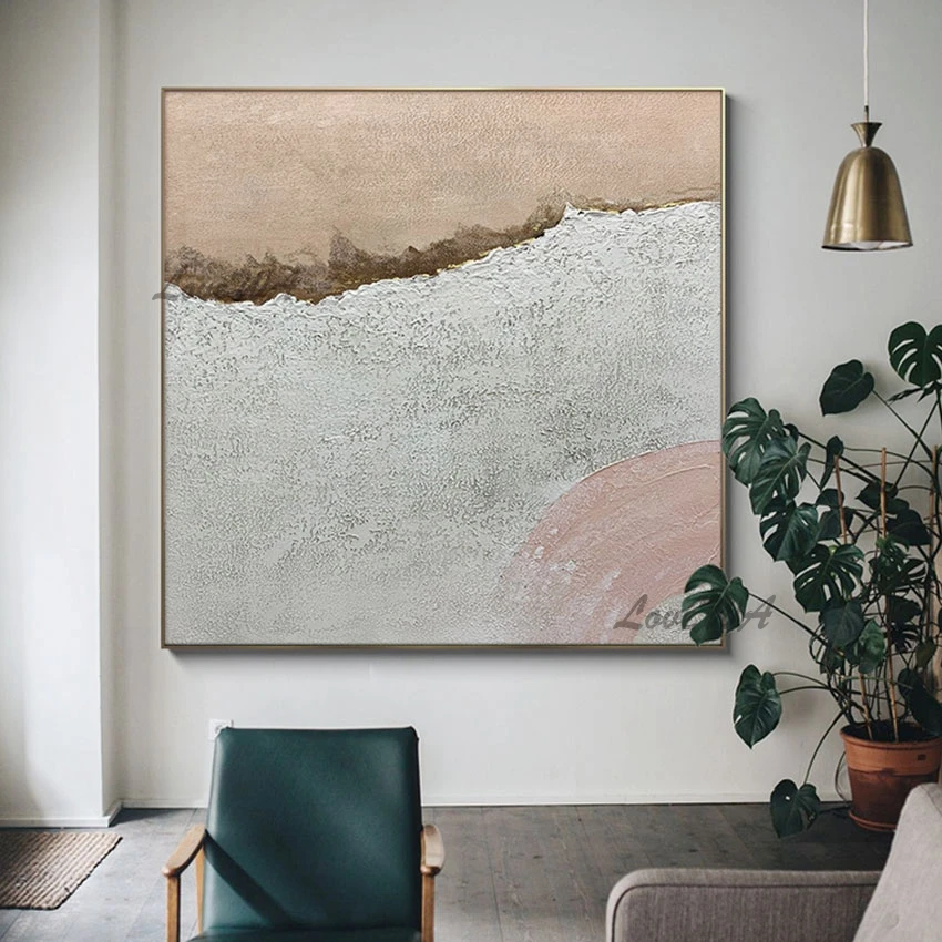 

Simplicity And Texture Wall Picture Modern Art Handmade Abstract Oil Painting Unframed Showpiece For Home Decoration Artwork