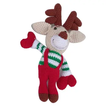

Baby Knitted Christmas Elk Doll Newborn Photography Props Photo Shooting Accessories
