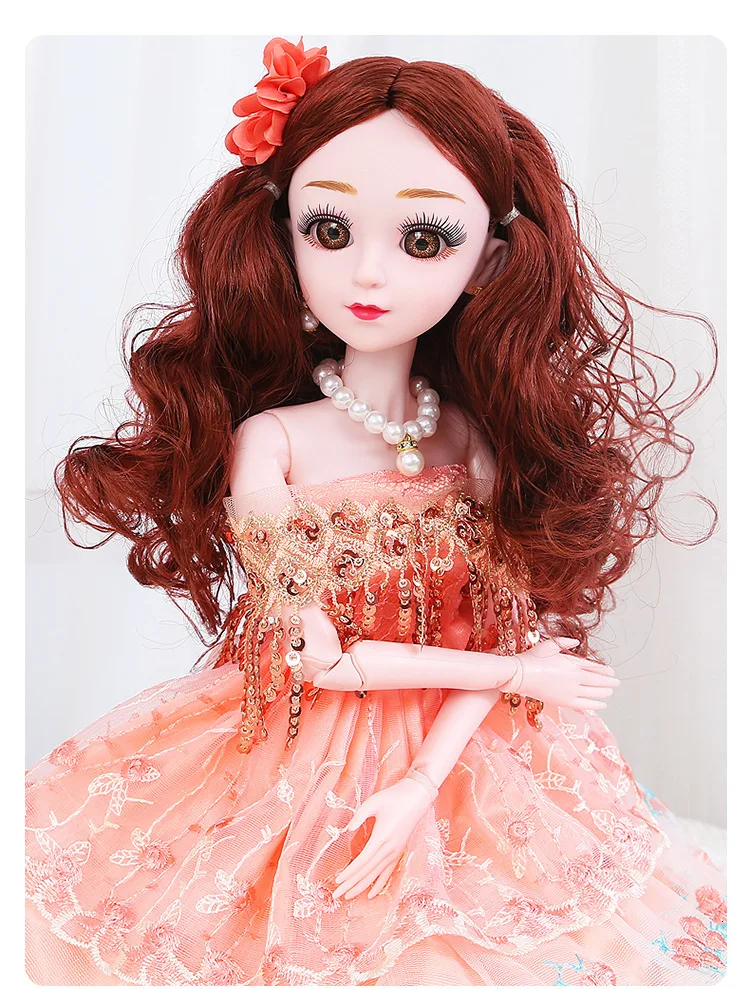 60 см BJD кукла 1/3 с красивой одеждой парики обувь макияж ручной работы красивые игрушки силиконовые куклы реборн игрушки для детей подарок
