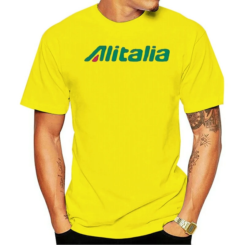 

t shirt Alitalia Italian Airlines Travel White Color 016172