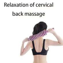 Йога массажный ролик для мышц палочка водостойкая градиентная Экипировка Тренажерный Зал Тело Шея назад нога рука Бедра Плечо Релакс инструмент для фитнеса