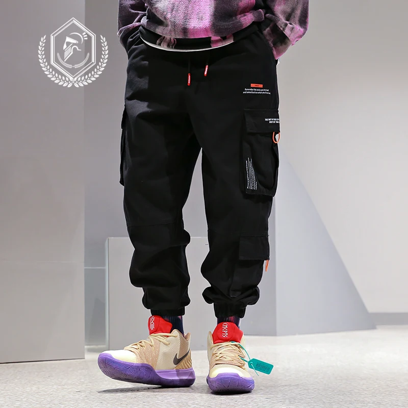 Мужские свободные брюки-карго Golomise в стиле сафари, модные штаны-шаровары для бега, штаны до щиколотки в стиле хип-хоп