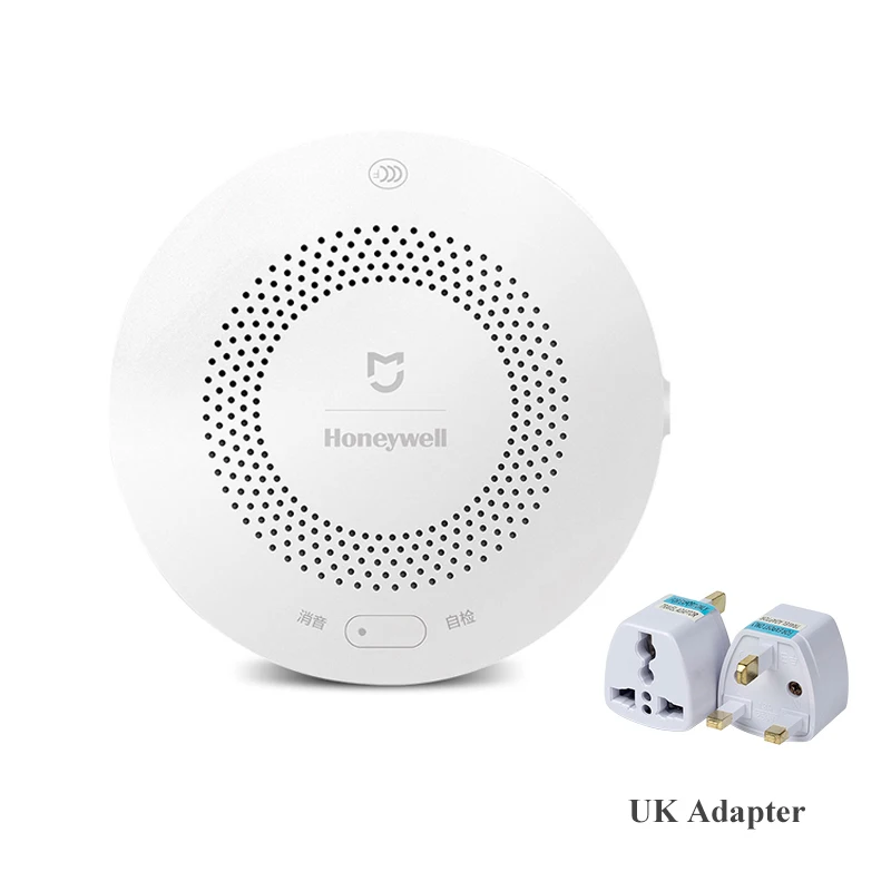 Aqara умный дом Honeywell детектор природного газа Aqara Zigbee пульт дистанционного управления CH4 монитор безопасности для Mi home - Цвет: Add UK Plug
