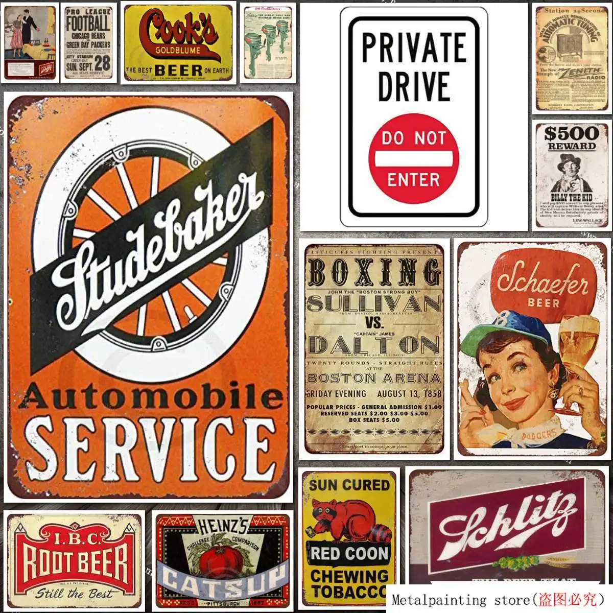 New Tin Sign 1947 Schlitz Beer Vintage Look Aluminum Metal Sign Metal Painting Tin Sign Wall Decor Board Retro Pub& Bar Tin
