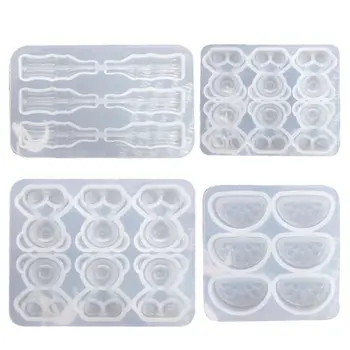 

DIY Cute Gummy Molds Silicone Bear Orange Candy Chocolate Coke Drink Bottle Expory Resin Casting Pendant Mold Art Craft