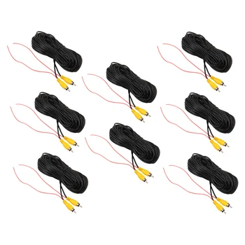 

8 Pieces RCA Video Cable For Car Reverse Rear View Backup Camera 20ft