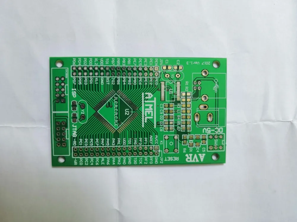 Бесплатная доставка 5x ATMEL ATMega128 AVR макетная плата DIY PCB голая доска|board diy|board boardboard pcb