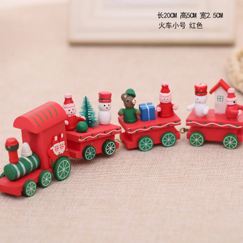 

Hot Selling Newest 2019 Cable Adjustment Wooden Little Train Music Box Calendar Christmas Tree Gift Shop Window Products