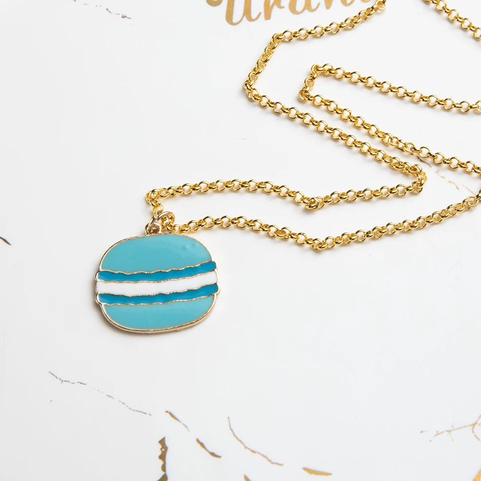 Women Necklace Cartoon Fruit Flowers Cat Sea Star Choker Necklaces&Pendants For Girls Children Gold Chain Fashion Jewelry Gifts (119)