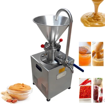

Hopper Electric Peanut Butter Maker NEW 2019 Stainless steel Peanut grinder Vertical Colloid Mill machine