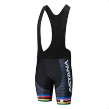 Астана Pro Team Новые велосипедные 9D гелевые накладки нагрудник шорты MTB быстросохнущие дышащие мягкие спортивные велосипедная одежда из лайкры
