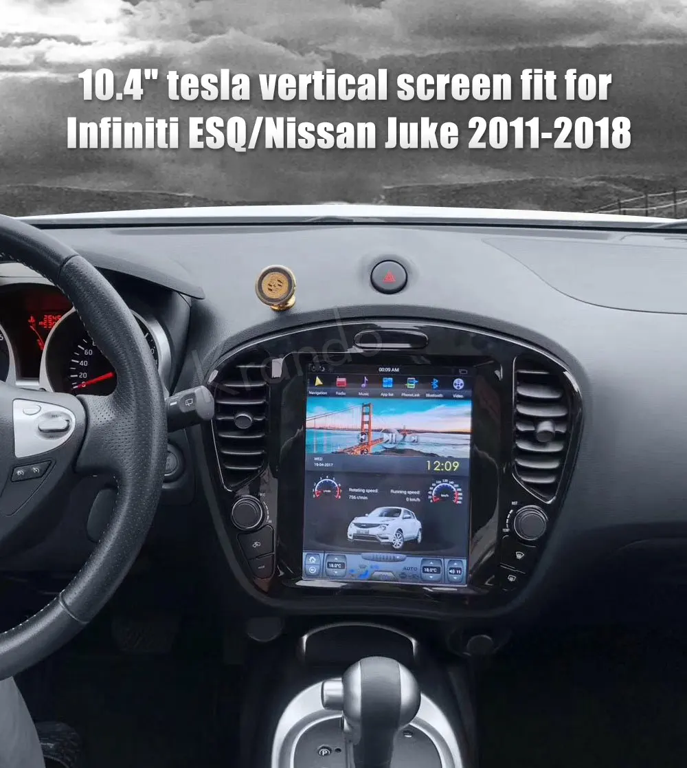 Krando Android 8,1 10," Tesla вертикальный экран автомобиля радио для Infiniti ESQ Nissan Juke 2011- gps навигация Мультимедийная система
