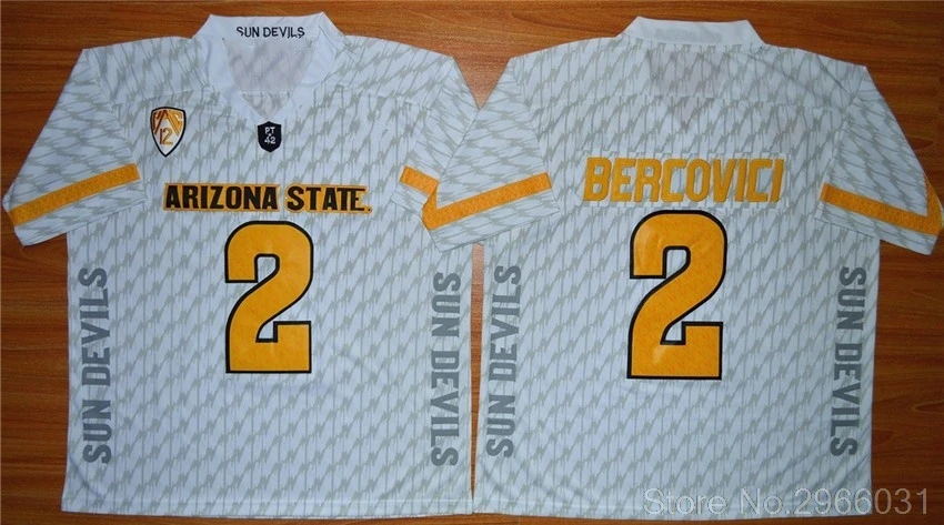 Arizona State Sun Devils 8 D.J. Foster 2 майка Берковичи 42 Пэт Тиллман колледж Джерси сшитые размер S-3XL