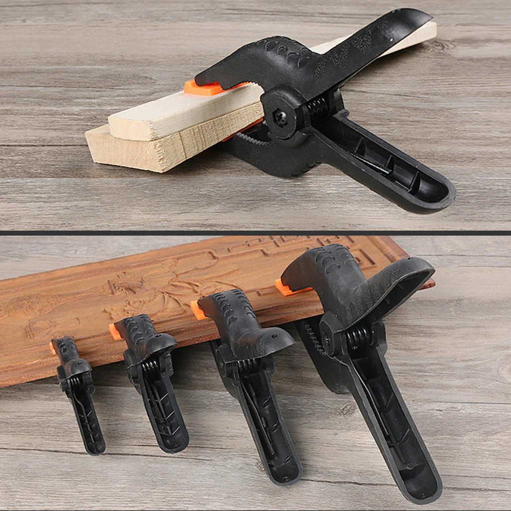  2/4 Inch Hard Plastic A-Shape Woodworking Clip Hand Screw Clamp Fixing Clamp Pinch Cock Micro Sprin