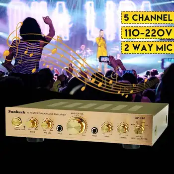 

Car Amplifier Stereo Power Amplifier 2000W 110V 220V 5 Channel Equalizer Home Theater Amplifiers Audio