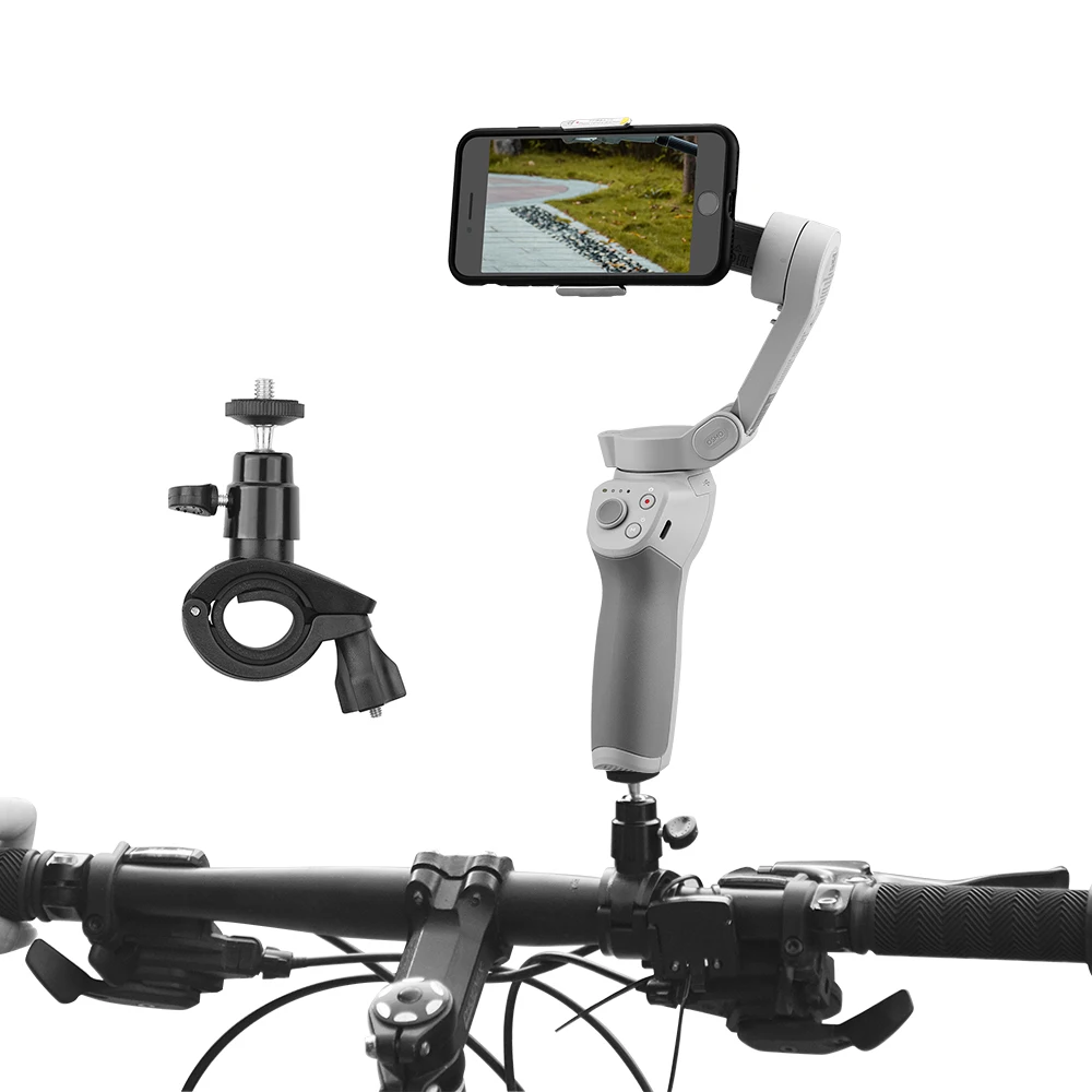 Bicicletta Della Lega Di Alluminio Del Supporto Del Basamento Della Clip Del Morsetto Supportor Per Dji Osmo Mobile 3 Bike Mount Staffa Di Handheld Gi
