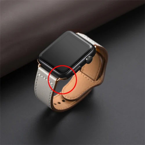 NEW gray-1 Кожаная Петля ремешок для apple watch band 44 мм 40 мм, 42 мм, 38 мм, версия наручных часов iwatch, ремешок apple watch 5/4/3/2/1 браслет аксессуары для часов - Цвет ремешка: NEW gray-1