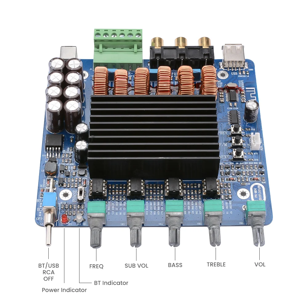 AIYIMA TDA7498E 2,1 Hifi усилитель мощности аудио Плата 160Wx2+ 320 Вт DIY BTL сабвуфер класса D усилитель звука динамик домашний кинотеатр