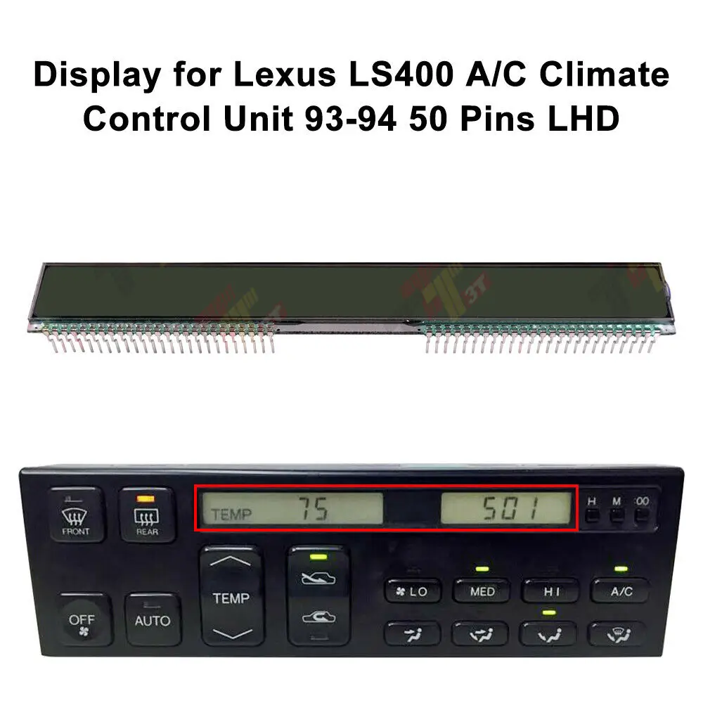 ЖК-экран A/C для Lexus LS400 1993-1994, 50 контактов, LHD, для контроля климата