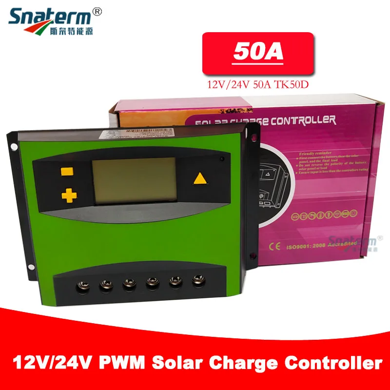 TK12V24V 50A TK12V/24 В 30A/40A/50A/60A Солнечный контроллер заряда для солнечной панели регулятор зарядного устройства с защитой от перегрузки - Цвет: TK12V24V 50A