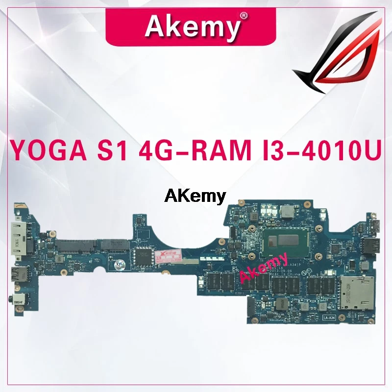 ZIPS1 LA-A341P материнская плата для ноутбука lenovo ThinkPad YOGA S1 оригинальная материнская плата 4G-RAM I3-4010U