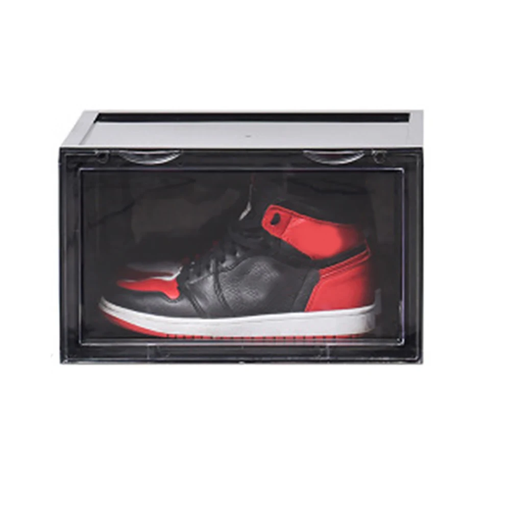 Коробка для кроссовок акриловая коробка для кроссовок коробка для хранения обуви органайзеры Складная хорошо складируемая TN99
