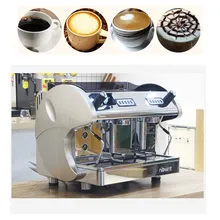 Полуавтоматическая машина для коммерческих 2-голова кофеварка для приготовления эспрессо Электрический молоковзбиватель 240 чашки/ч трафареты для торта мокко Американский кофеварка