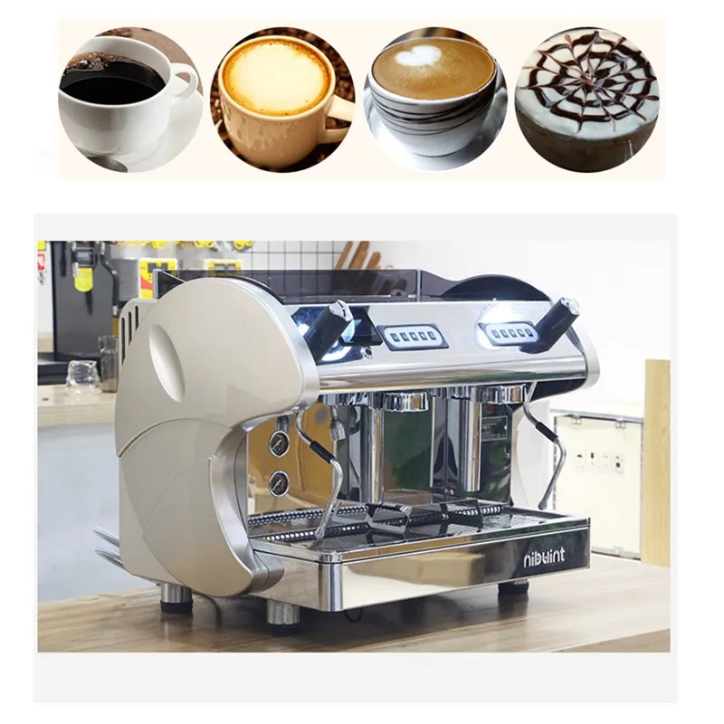 Полуавтоматическая Коммерческая Эспрессо машина с 2 головками Электрический