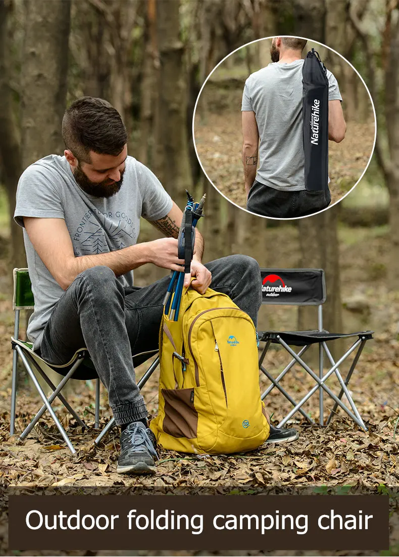 Naturehike открытый кемпинг стул складной стул для пикника легкий рыболовный пляжный стул складной компактный Сверхлегкий туристический стул