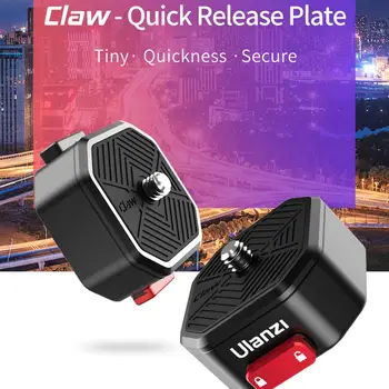 

Ulanzi Claw Quick Release Plate Mini QR Plater with 1/4 Inch Screw 50kg Load Bearing for DSLR Camera - 1905 Cameras Accessories
