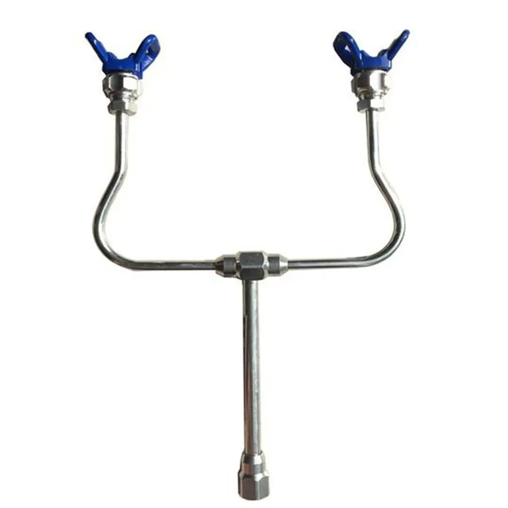High Pressure Airless Spraying Machine Long Rod Spray Gun Extension Wand Double | Дом и сад