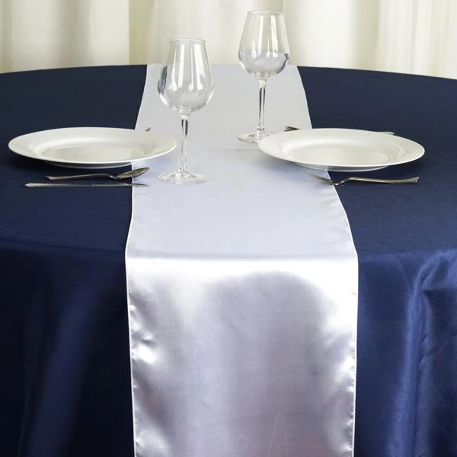12"x108" Satin Table Runner Wedding Reception Banquet Party Decoration 