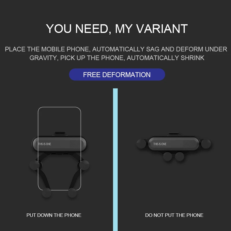 Gravity Car Holder For Phone in Car Air Vent Clip Mount No Magnetic Mobile Phone Holder GPS Stand For Phone Mount