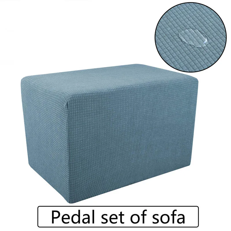 

Waterproof Polar Fleece Sofa Pedal Bed Cover Elastic Couch Footstools Case Accessories S/M/L
