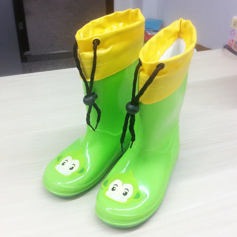 

Rain Boots Winter Rain Boots Cartoon Rain Shoes Men And Women tong dai Cotton Cover Shoe Cover Anti-slip Children Kids Shoe