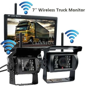 

10Pcs/Lot 7 Inch TFT LCD Wireless Car Monitor HD Display Reverse Camera Parking System For Car Rearview Monitors For Truck