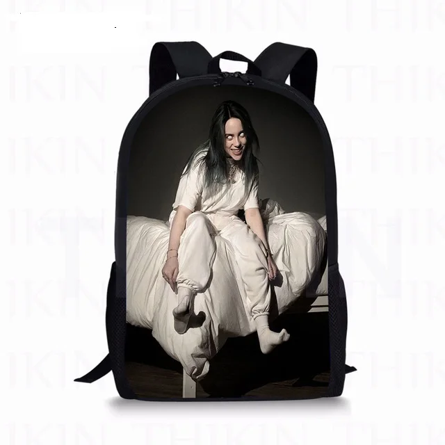 3D Billie Eilish принт Детская школьная книга сумки набор знаменитая девочка 3 шт./компл. модные детские школьные рюкзаки для мальчиков и девочек Mochila - Цвет: as pictures