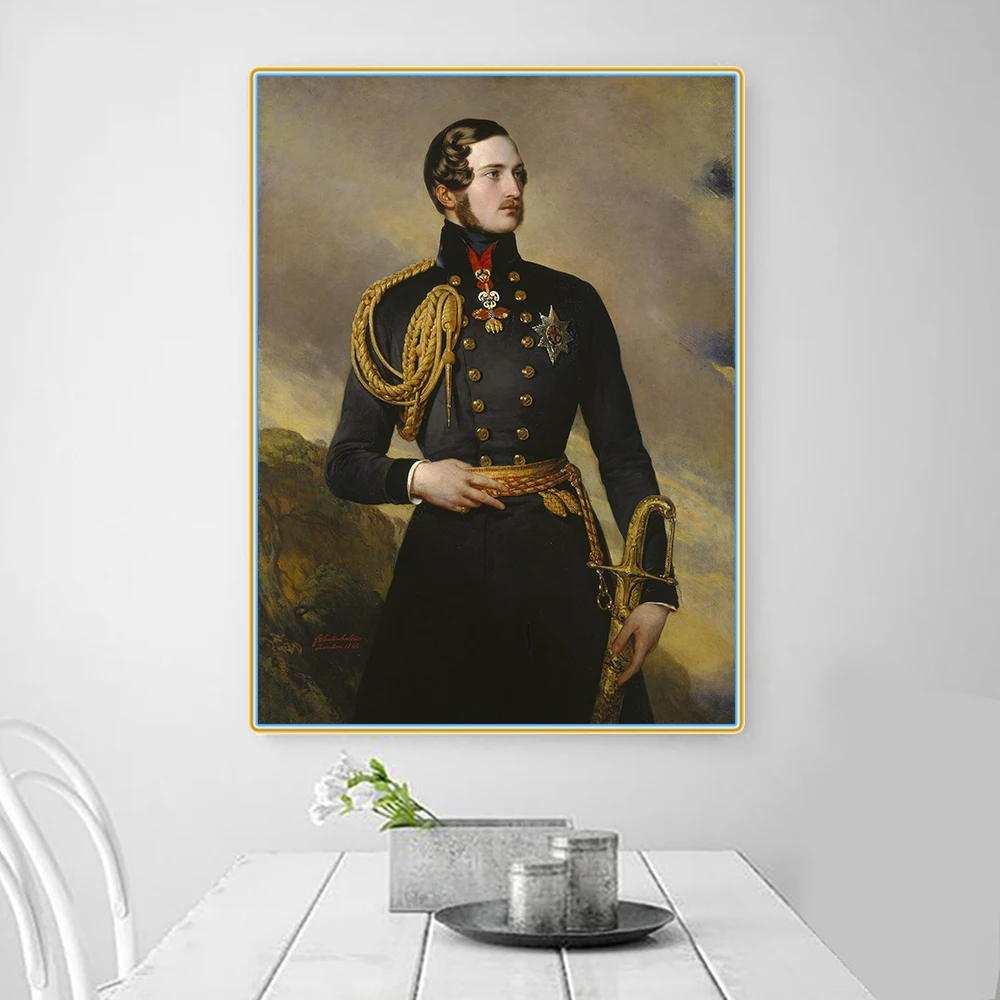 Цитон Winterhalter Portrait портрет принца Альбера Canvas холст искусство картина маслом
