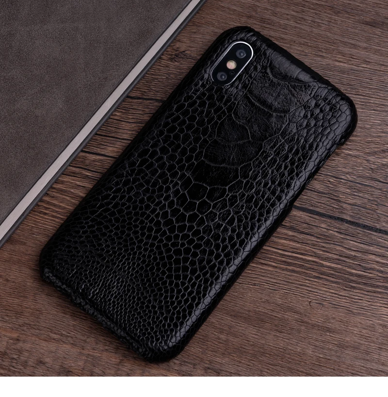 Страусиная кожа чехол для телефона для iPhone X XS Max XR чехол для Apple 5 5S SE 6 6S 7 8 Plus защитный чехол для телефона