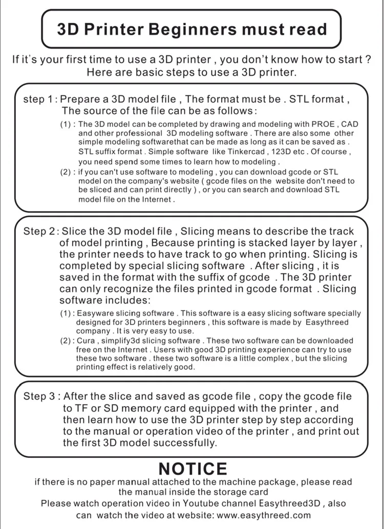 3d printer beginner must read
