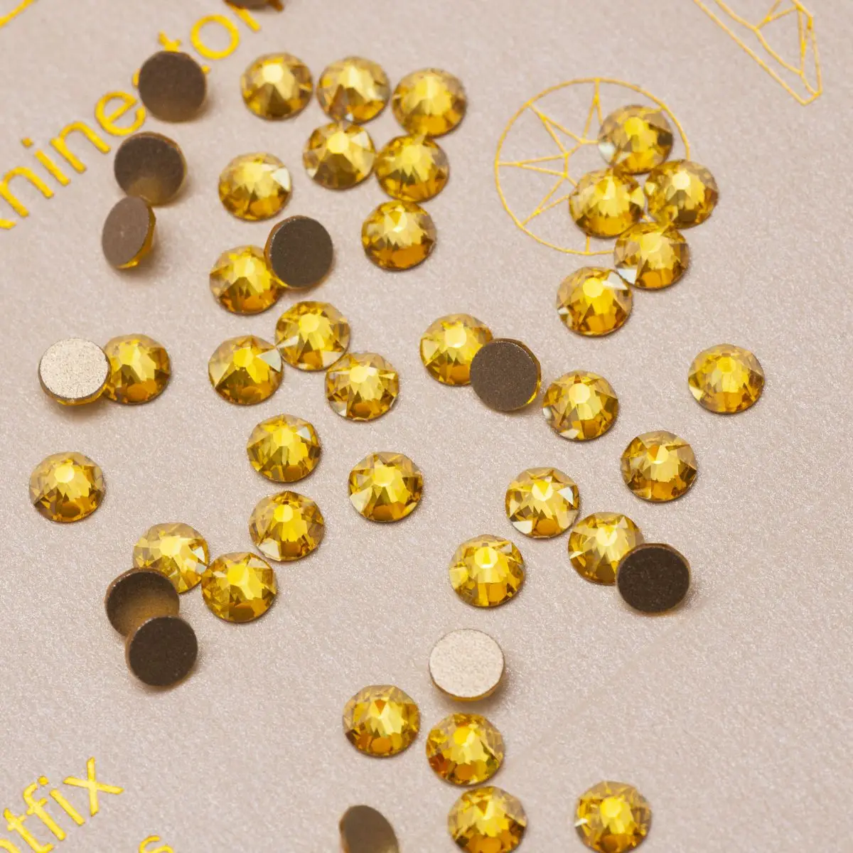 YANRUO 2088NOHF Shimmer AB Flatback Glas Strasssteine zum Aufkleben auf Nähen von Kleidung Diamant Handarbeit Bling Strass Kristall – Detail 16
