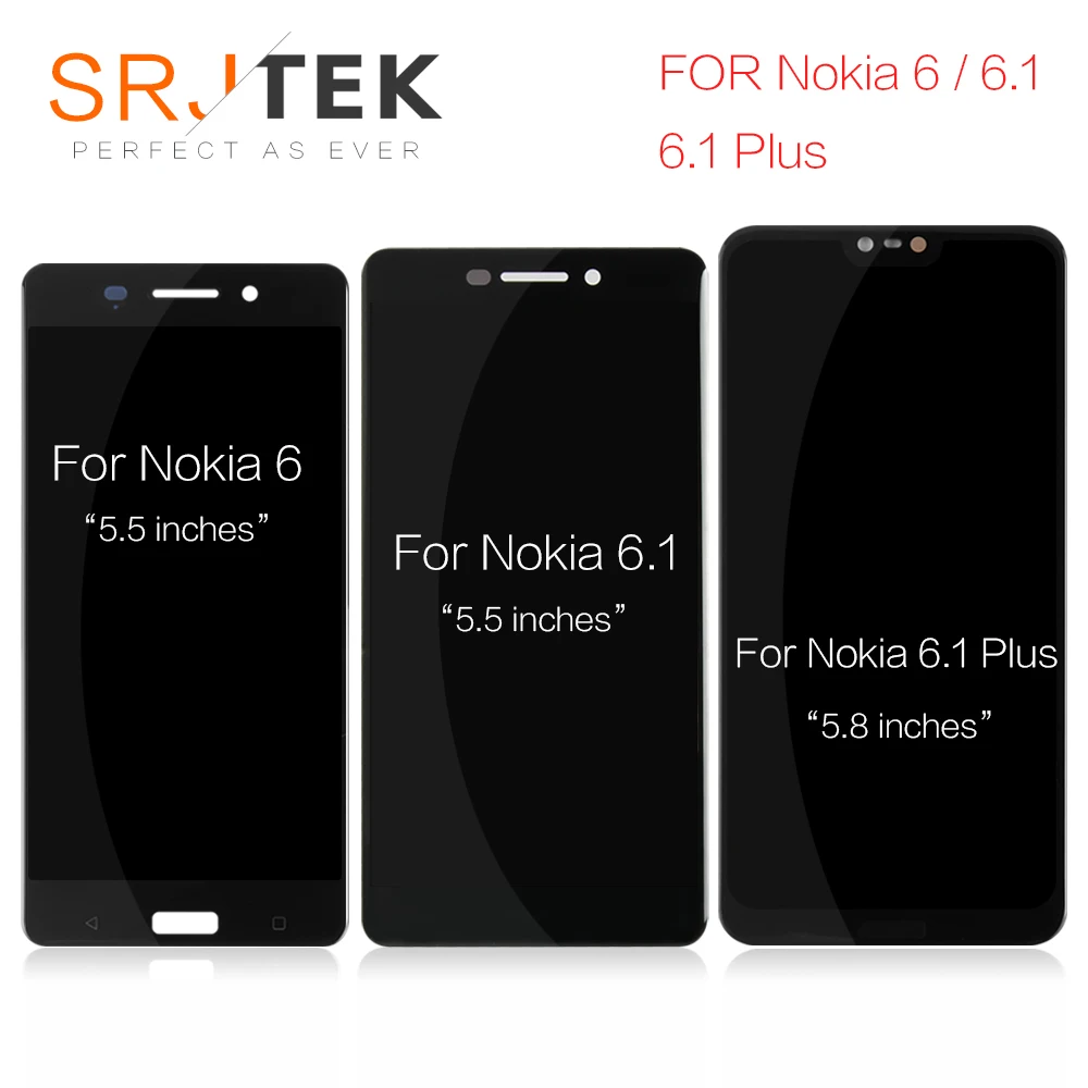 Origingal For Nokia 6.1 LCD Display Touch Screen Digitizer Assembly X6 2018 TA-1045 TA-1050 Plus Replacement | Компьютеры и офис