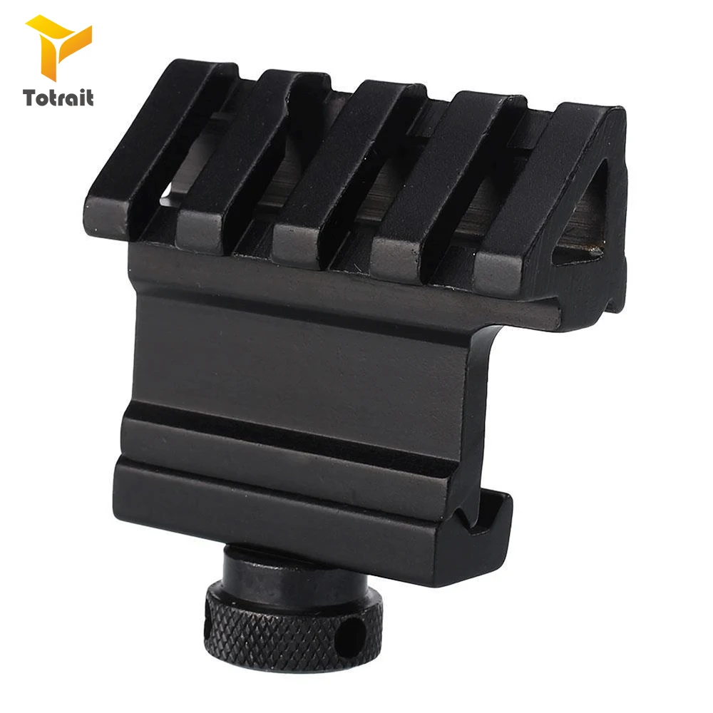 

4 Slot 45 Degrees 20mm Rail Mount Quick Release Aluminum Alloy Picatinny Rail Base Adapter Hunting Rifle Scope Tools Accessories