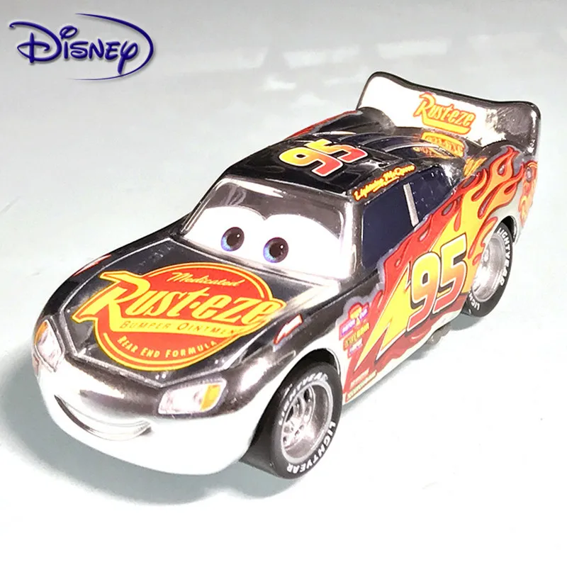 Disney Plating Cars цвет серебристый золотой молния McQueen металл литье под давлением