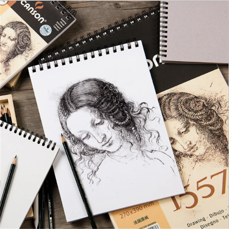 Canson Profissional Artista Desenho Esboço Livro 8 k 16 32 1557 Papel Caderno Escola Pintura Arte Suprimentos 155g – m2