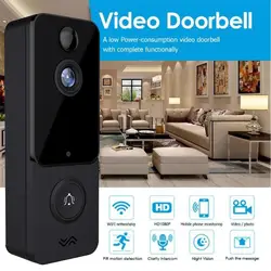 Casa inteligente vídeo campainha câmera wi fi sem fio campainha chamada intercom vídeo olho para campainha da porta anel telefone de segurança em casa câmera hd