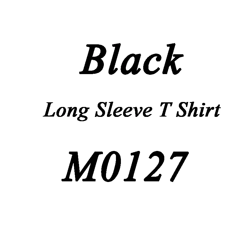 Long Sleeve-Black Штаны для мужчин - Цвет: Long Sleeve-Black