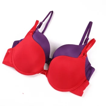 

Sexy Solid Color Push Up Bra for Women Seamless Paded Bralette Women Front Closure Buckle Bra Female Lingerie