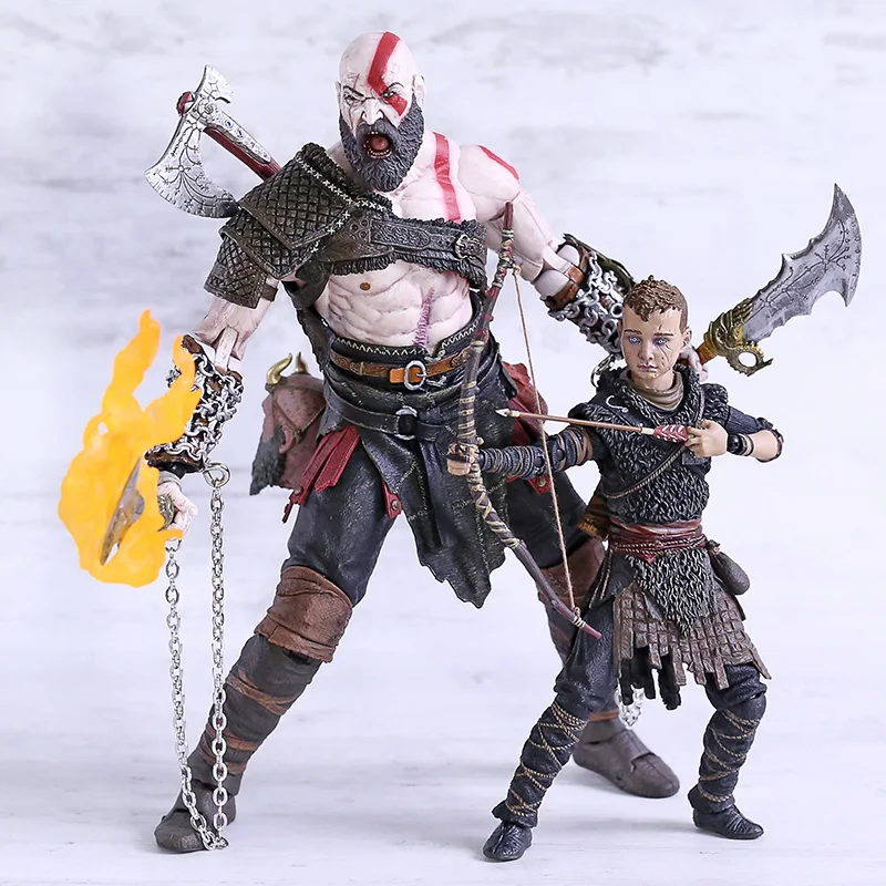 NECA God of War Kratos & Atreus конечная ПВХ фигурка Коллекционная модель набор игрушек