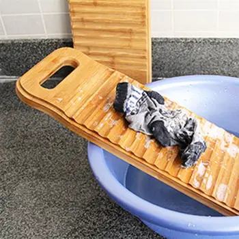

Bamboo Wood Washing Washboard Non-Slip Home Washing Scrubbing Board Creative Laundry Board Washboard Hand Wash Board For Home